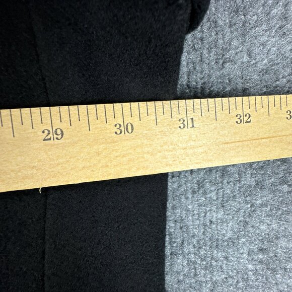 Calvin Klein Overcoat Mens 58R Black Wool Cashmere Blend Classic 3 Button - Picture 12 of 16